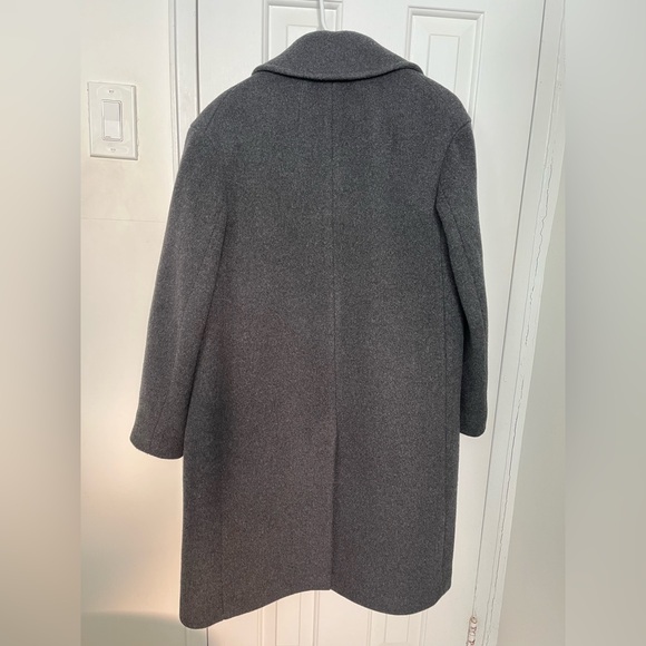 Theory 100% Wool Coat - Charcoal Gray - Picture 3 of 12